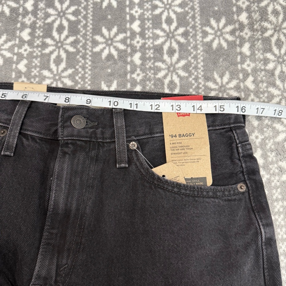 NWT Levi's 94 Baggy Jean Open Mind Straight Washed Black‎ 29 x 31 Streetwear - Picture 11 of 12